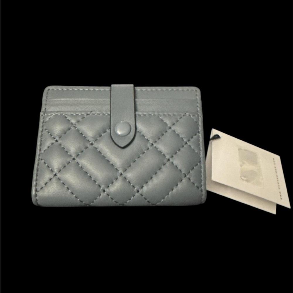 Kurt Geiger Quilted Gray Card Holder